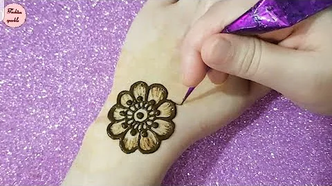 Super Easy Arabic Mehndi Design New Mehandi Design 2022 Mahdi ka Dizain Arabic Style Henna For Eid