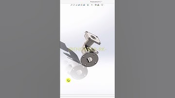 Flange pipe joint 3D MODEL SOLIDWORKS design #solidworks #3dmodeling #cad #viral #mechanical #design