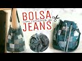 TRANSFORME CALÇA JEANS EM BOLSA 👖| DIY - BOLSA SACOLA