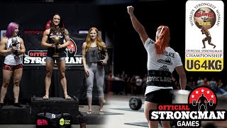 World's Strongest Woman Under 64kg 2019 | Official Strongman Games
