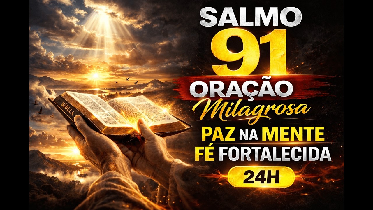 ORAÇÃO MILAGROSA em SALMO 91 para trazer PAZ a sua MENTE  e FORTALECER a sua FÉ em 24 HORAS