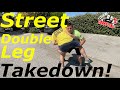 STREET Double Leg from the CLINCH!!  Reality Self Defense