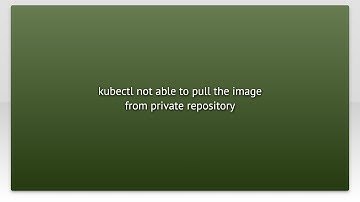 kubectl not able to pull the image from private repository