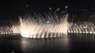 Dubai fountain- Burj Khalifa-