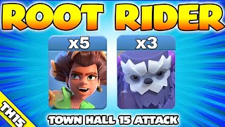 This Ground Attack ⚔️ is UNSTOPPABLE!!! Th15 Attack Strategy With Root Rider Valk & Yeity ♨️