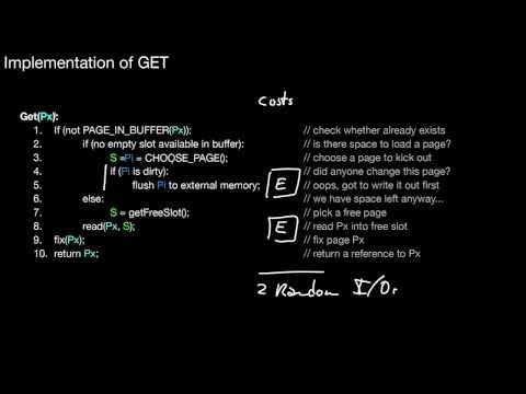 14.144 Methods of the Database Buffer, Costs, Implementation of GET