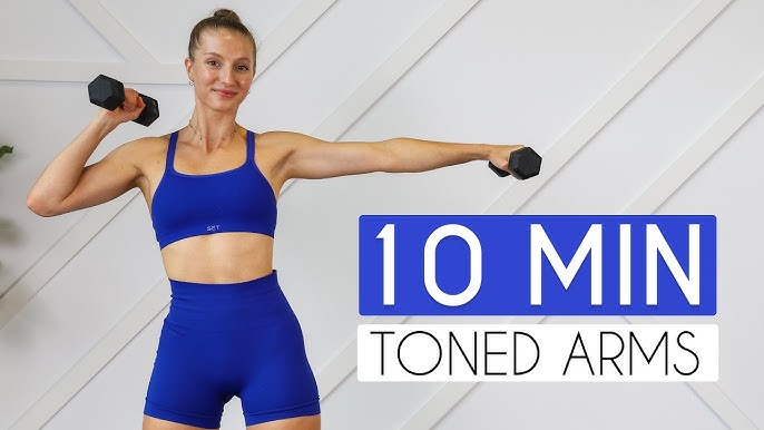 10 MIN TONED ARMS WORKOUT (At Home No Equipment) 