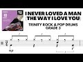 I Never Loved A Man - Trinity Rock & Pop Drums GRADE 3 (no drums/no click)