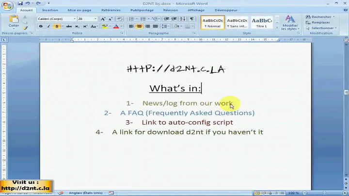 [d2nt for Dumb] New : The full way to config d2nt. Easy and safe, can't be better.