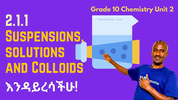 Part 2 Grade 10 Chemistry Unit 2: 2.1.1 Suspensions, Solutions, Colloids