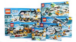 ALL LEGO City Coast Guard Sets Compilation/Collection Speed Build