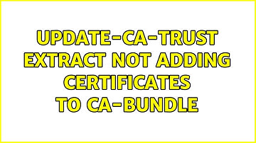 update-ca-trust extract not adding certificates to ca-bundle