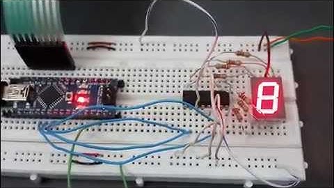 Arduino con display de 7 segmentos + teclado + integrado 4511