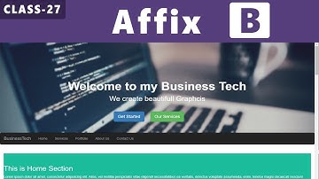Affix in Bootstrap - Bootstrap tutorials for beginners in hindi or urdu - Class 27