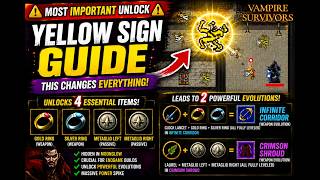 YELLOW SIGN The MOST IMPORTANT Unlock | Vampire Survivors Guide