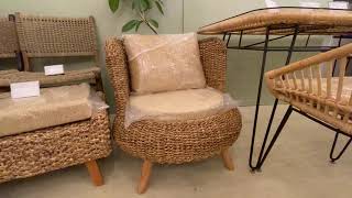 リゾート家具 ウォーターヒヤシンス バリ家具 1Pソファ 1人掛け 新品 宇都宮市 リサイクルショップ オトワリバース