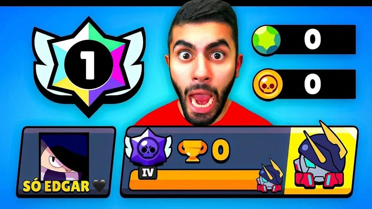 Começando do zero no Brawl Stars, só usando o Edgar!
