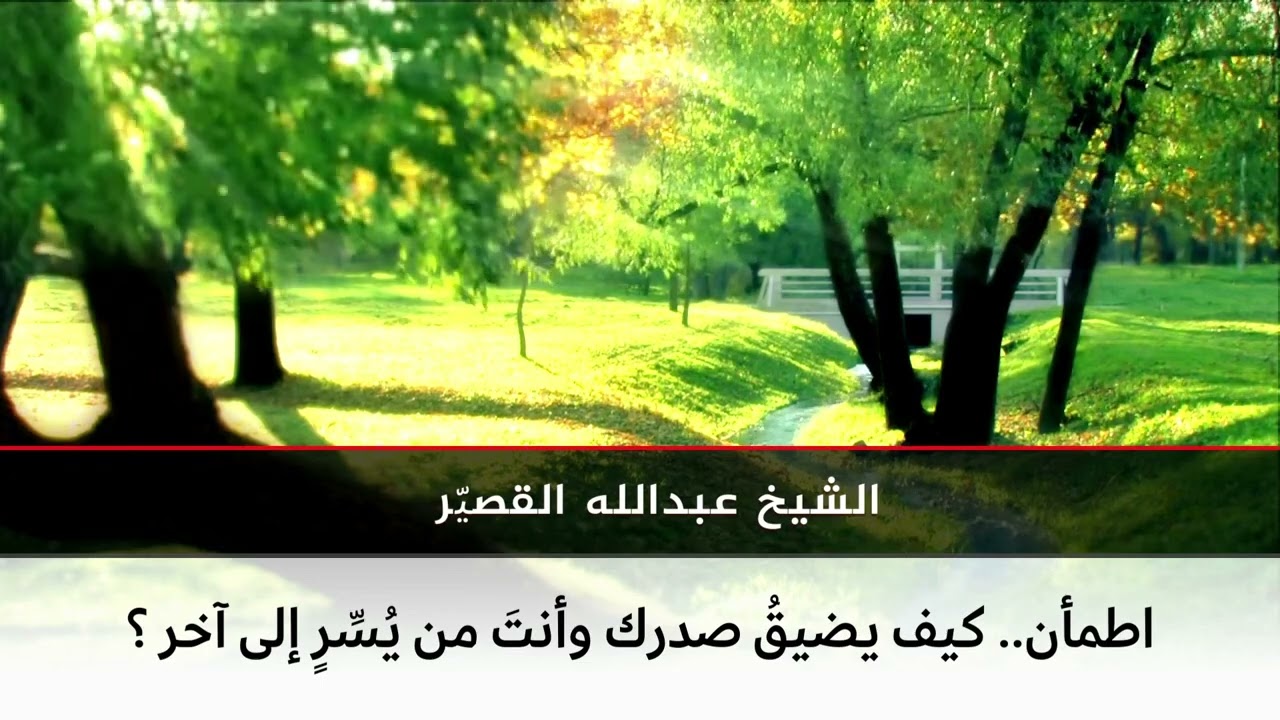 اطمأن .. كيف يضيق صدرك و أنت من يُسر إلى آخر ؟!