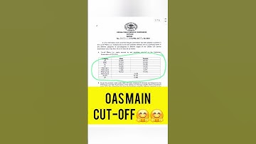 OPSC OCS 2023-24 CUT-OFF OAS CUT-OFF #krusnanshu #studystart #OPSC #ocs #oas