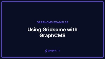 Using Gridsome with GraphCMS