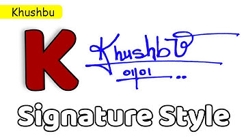 ✅ Khushbu Name Signature Request done