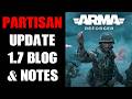 Arma Reforger "Partisan" Update 1.7 Blog Post & Patch Notes