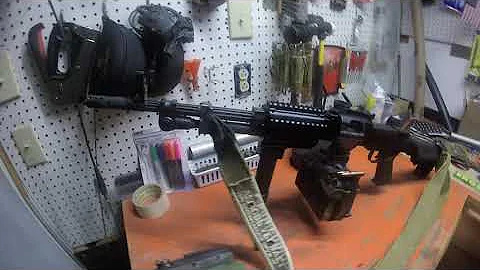 DSArms BELT FED RPD Carbine. Modernized Soviet Saw Benchtop Overview