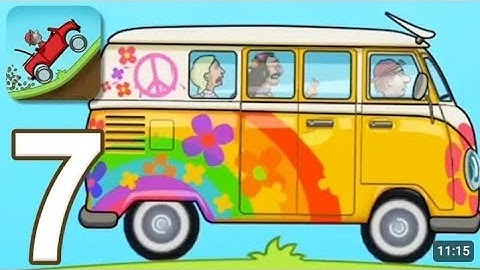 Hill Climb Racing - Gameplay Walkthrough Part 7 - Hippie Van (iOS, Android) #hillclimbracing #hills