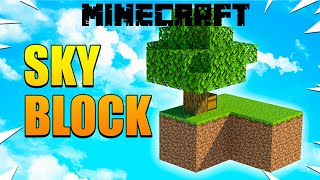 I am playing sky block in Minecraft (@ps gamer boy)😎