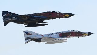百里基地航空祭2018 予行 F-4EJ改 スペシャルマーキング模擬空対地射爆撃 JASDF 302nd SQ Farewell Phantom Ground Attack Demo !!!