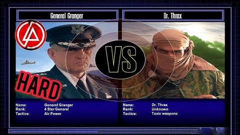 Command & Conquer Generals (zero hour) : Challenge USA Air Force VS Dr.Thrax (Hard)