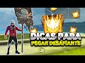 DICAS E ESTRATÉGIAS DE COMO PEGAR DESAFIANTE SOLO EM 1 DIA - Free Fire