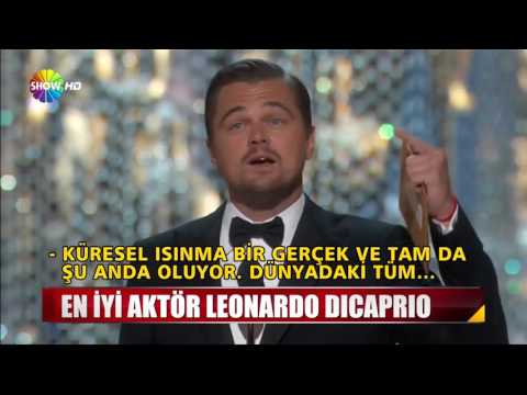 Sonunda Oscar'ı aldı! En iyi aktör Leonardo Dicaprio