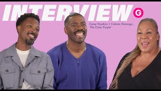 Corey Hawkins and Colman Domingo Share on their roles as Harpo and Mister in 'The Color Purple.'