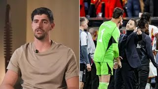 Thibaut Courtois launches blistering attack on Belgium boss after storming out of camp in row over..