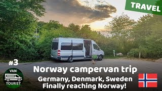 Germany, Denmark &amp; Sweden. Finally in Norway! Van conversion Europe trip, episode #3