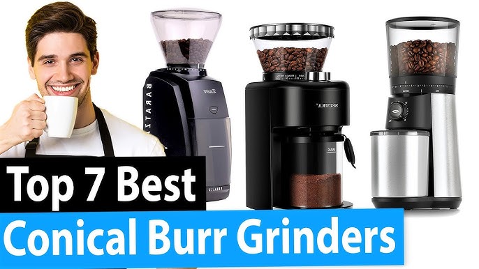 Sboly Flat Burr Coffee Grinder, 18 Grinding Options HY-1421