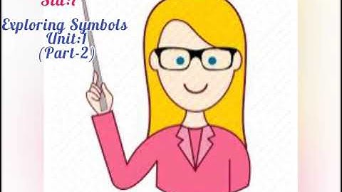 Std:7 Exploring Symbols  (Part-2)