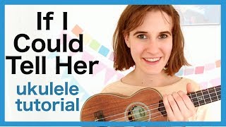 Video thumbnail of "If I Could Tell Her - Dear Evan Hansen | ukulele tutorial"