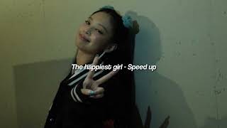 Blackpınk - The happiest girl (sped up.)