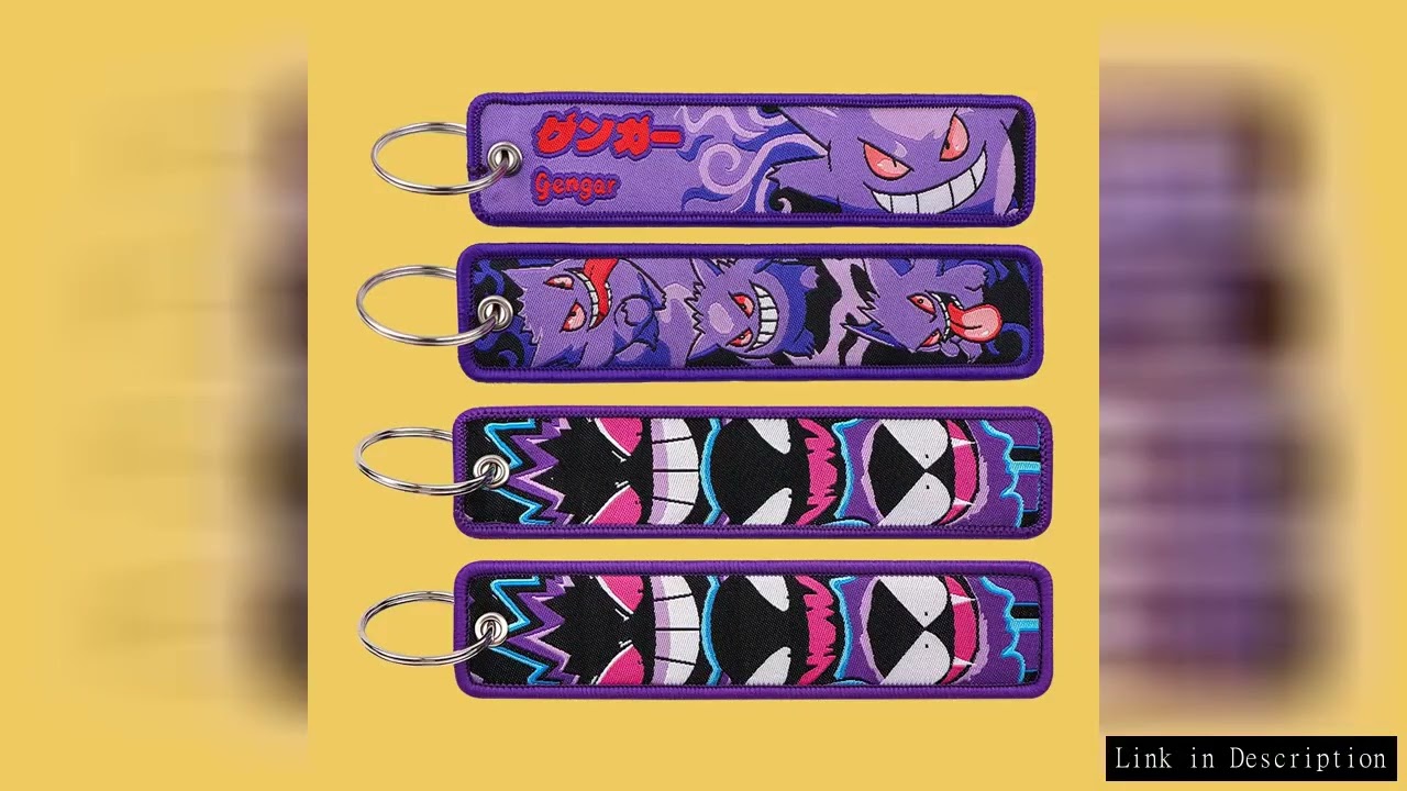 Cute Ghost Keychain for Motorcycle Anime Key Chain for Men Gifts and Cars Key Tag Embroidery Key Fas