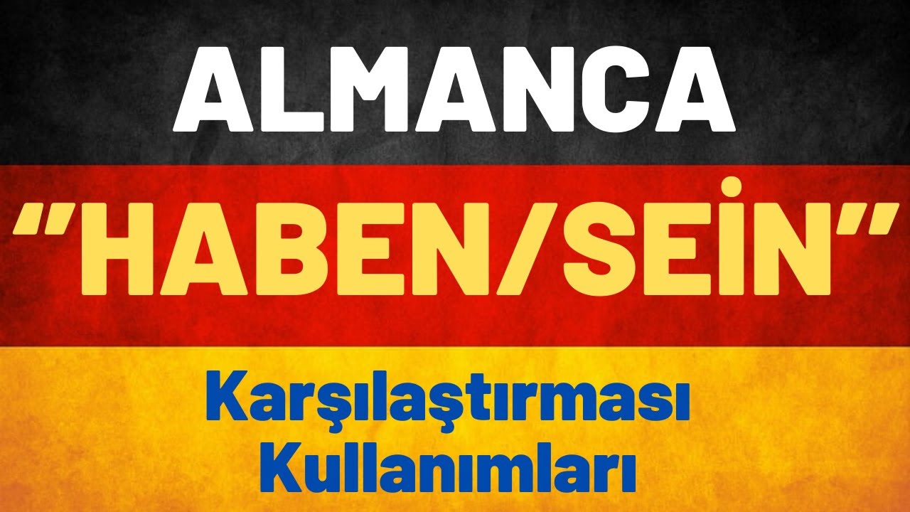 Ders 9 / Almanca A1 Temel Seviye / Sein - Haben #almancaöğren #almancakelime #almancaa1