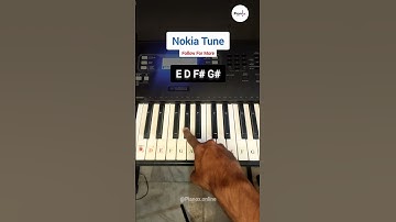 Nokia Tune Easy Piano Tutorial #nokia #pianolessons #piano #pianocover