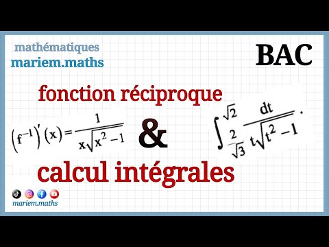 dérivée de la fonction réciproque et calcul intégrale | exercice corrigé