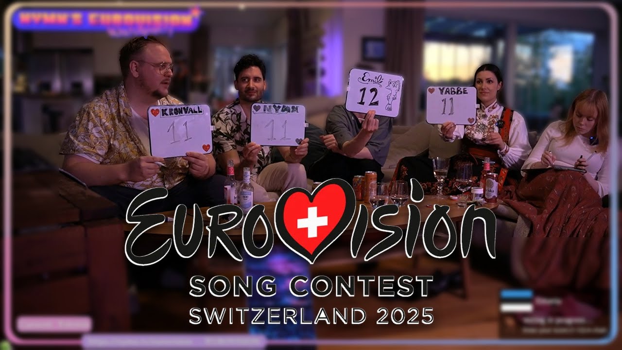 NymN watches Eurovision 2025 w/ Yabbe, Divvity, Kronvall & Emil