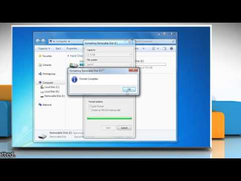 How to format a USB Drive in Windows® 7 in exFAT formatting