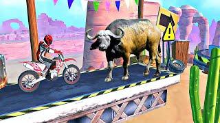 Trail Bike Race : Xtreme Bike Racing Games #8 - Motorbike Stunts Racing Games - Android Gameplay screenshot 5