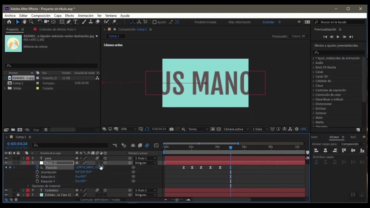 Transiciones de texto e im??genes con objetos Null (After Effects) YouTube