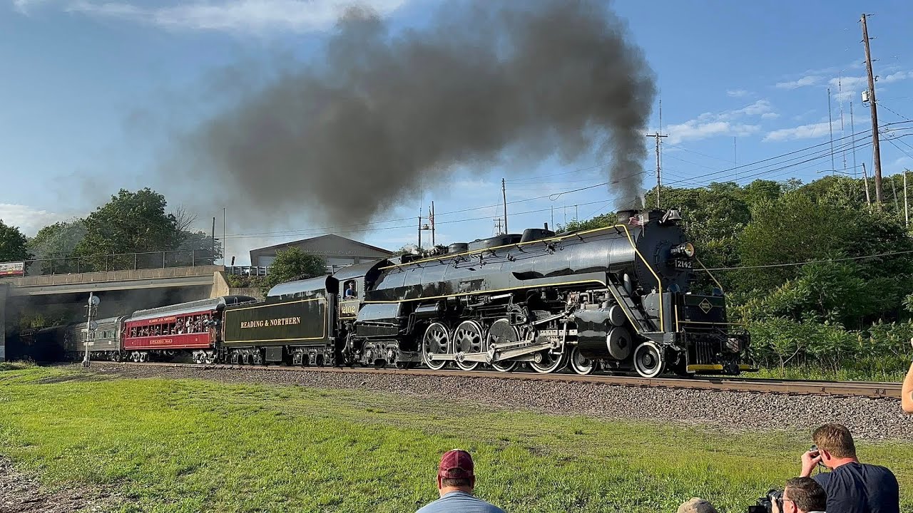 Big Steam On The Lehigh Division! Reading T-1 No. 2102 Steam Train Iron Horse Ramble (6/21/25)