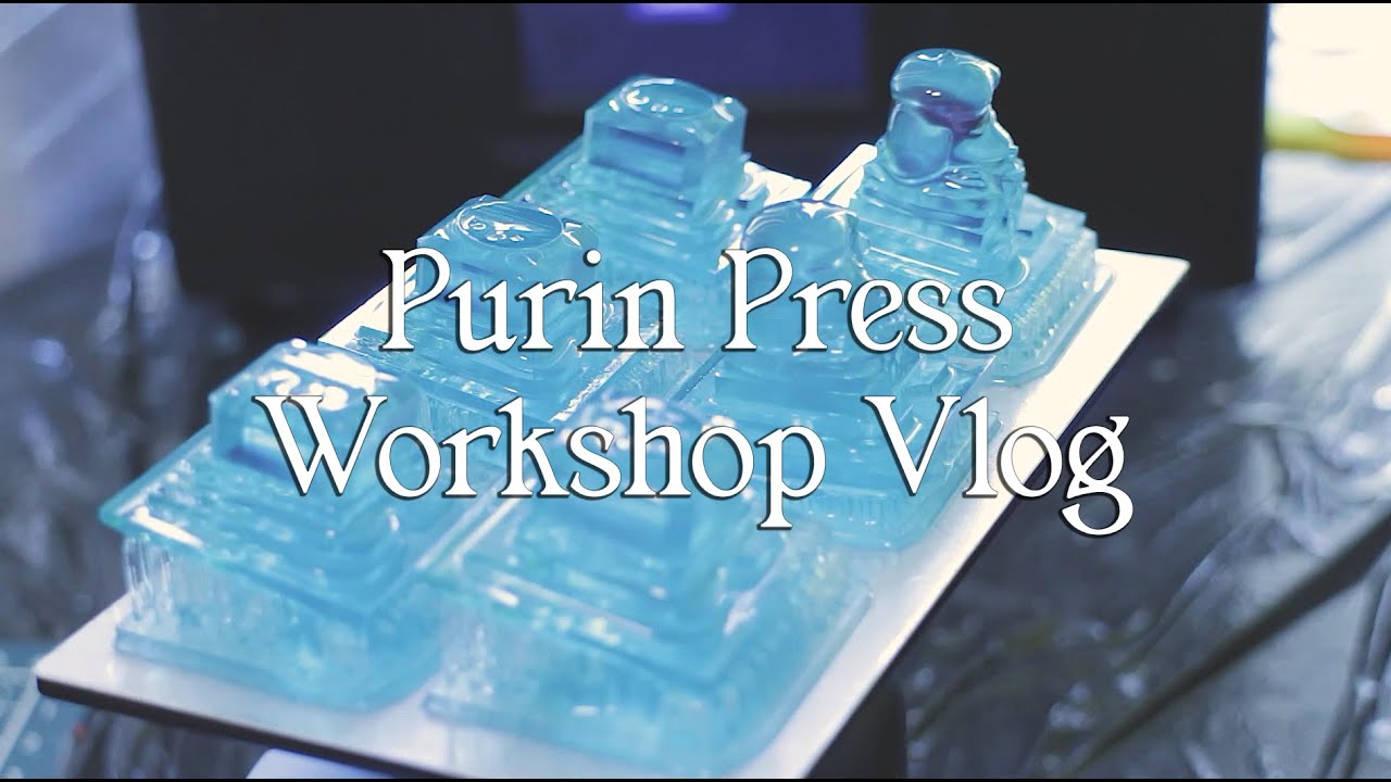 Purin Press Workshop Vlog ꕤ testing out new resin, organising my casting and print workspace.